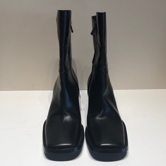 CNC Costume National Shoes - Vintage Costume National Italian Leather Blck Boot